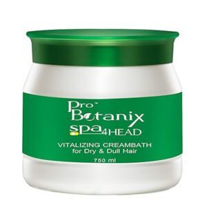 Raaga Professional Pro Botanix Spa4Head | Vitalizing and Moisturizing Creambath | Hair Spa Treatment Cream for Dry and Dull Hair, Revitalize Your Locks (750 ml)