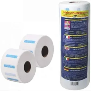 Disposable Neck Paper Strips - 5 Rolls, White for Personal and Professional use