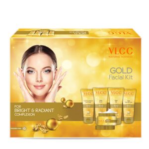VLCC Gold Facial Kit for Bright and Radiant Complexion with Rose Water Toner 1's